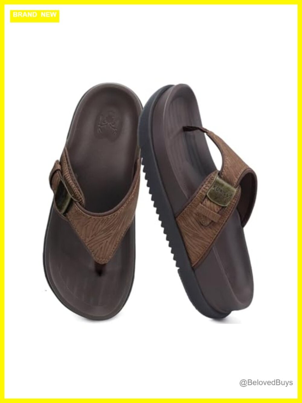 Faux Leather Platform Slide Sandals with Arch Support for Plantar Fasciitis